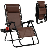 Tangkula Zero Gravity Chair, Folding Patio Lounge Chair Adjustable Outdoor Recliner