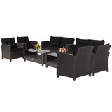 4 or 8 piece Patio Furniture Set - Tangkula