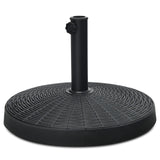 49 LBS Patio Umbrella Base, 20.5 Inch Outdoor Umbrella Stand W/Rattan Design