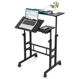 Tangkula Mobile Standing Desk Stand Up Desk