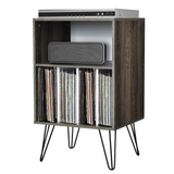 Tangkula Record Player Stand, Turntable Stand with Metal Legs