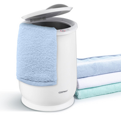 Tangkula 21L Towel Warmer Bucket for Bathroom, Large Towel Warmer w/Flip-Top Lid, 60 Min Auto Shut Off
