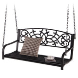 Tangkula 2 Person Porch Swing, Hanging Patio Swing Bench with Chains