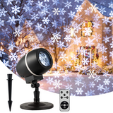 Tangkula Christmas Snowflake LED Projector Lights
