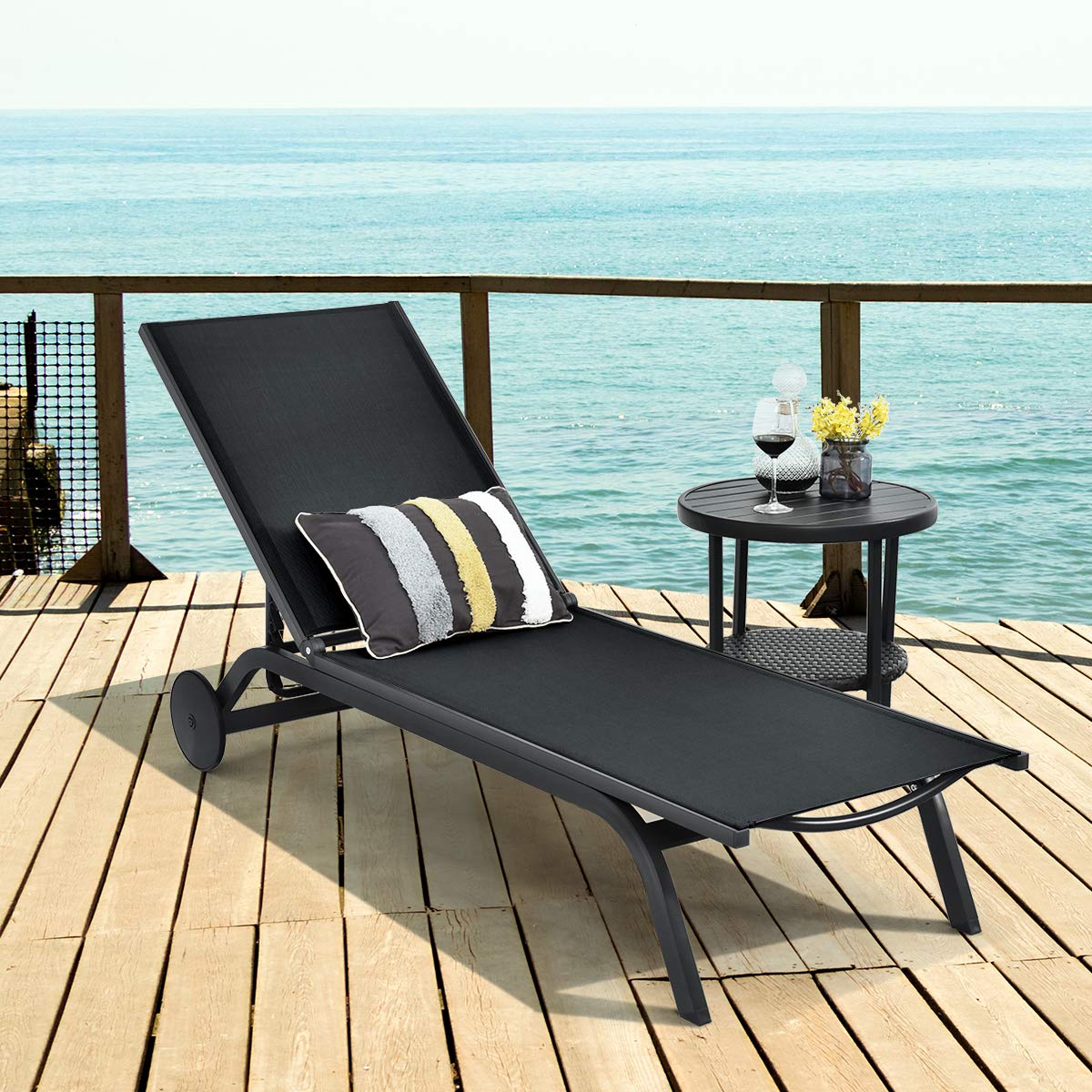 Outdoor Aluminum Chaise Lounge