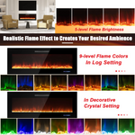 50 Inches Electric Fireplace Insert - Tangkula