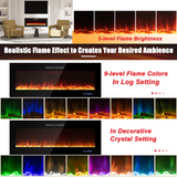 50 Inches Electric Fireplace Insert - Tangkula