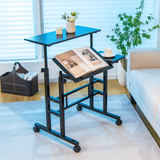 Tangkula Mobile Standing Desk Stand Up Desk