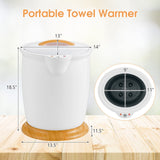 Tangkula Towel Warmer Bucket, Portable Towel Warmer