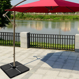 Tangkula 4PCS Patio Cantilever Offset Umbrella Base Weight Stand, 38" x 38" Umbrella Base