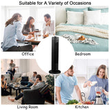 Tangkula 28-Inch Oscillating Tower Fan, Quiet Cooling Whole Room Bladeless