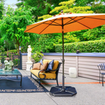 hold down patio umbrella Tangkula 4PCS Cantilever Offset Patio Umbrella Base Weight Stand