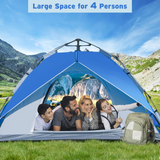 Tangkula 4 Person Pop up Camping Tent