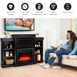  70 Inches Mantel Fireplace, 28.5-Inch Electric Fireplace - Tangkula