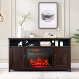 Tangkula Electric Fireplace TV Stand, 59 Inches TV Console