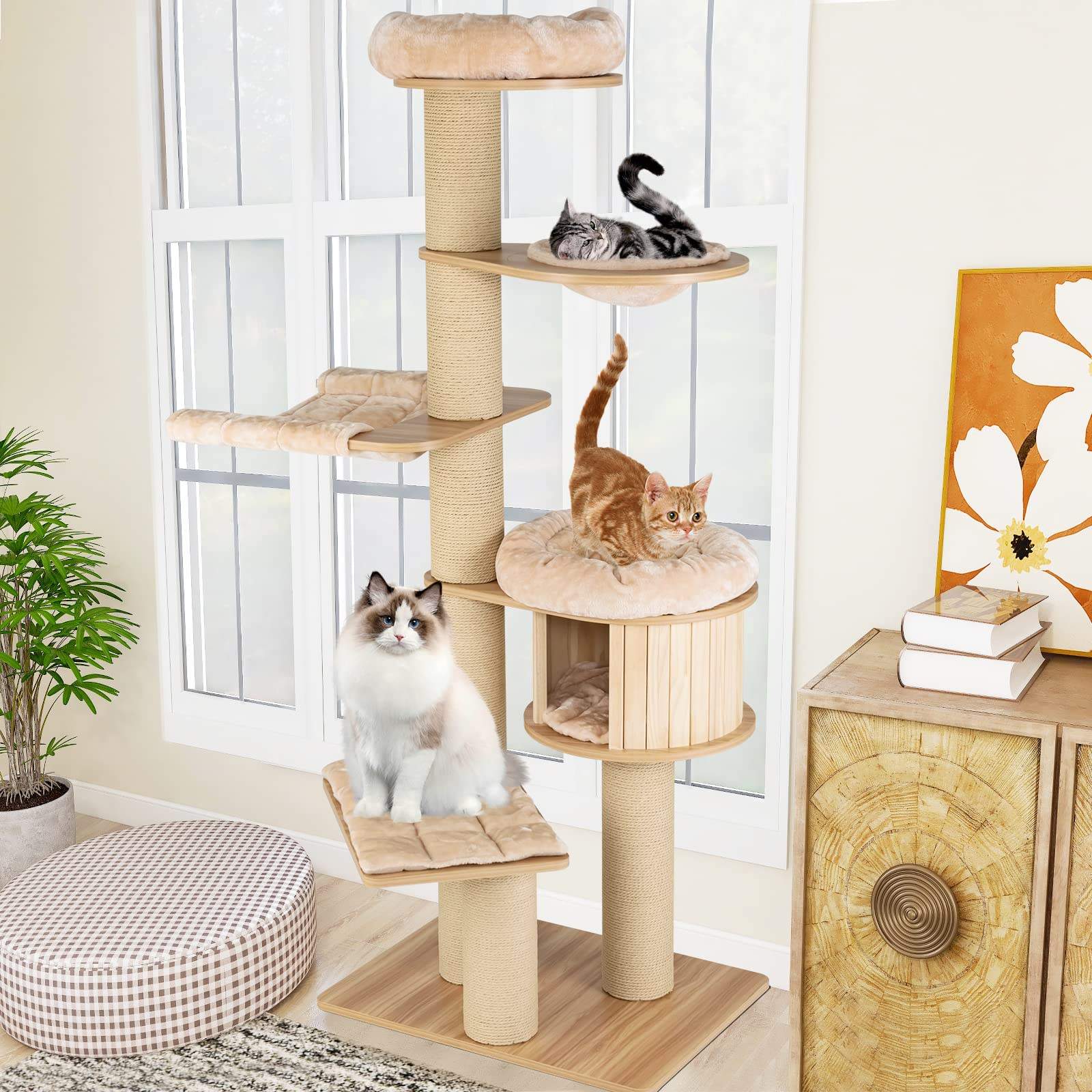 Tangkula Modern Cat Tree