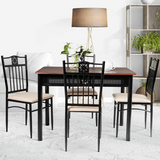 Tangkula 5 Pieces Dining Table and Chairs Set