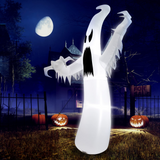 Tangkula 12 FT Halloween Inflatable Ghost, Quick Blow up Halloween Decoration, Giant Inflatable Specter with Bright LED Lights