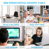 Folding Desk No Assembly Required, Compact Space Saving Writing Computer Desk