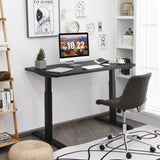 Tangkula Dual Motor Electric Standing Desk, 55 x 28 Inch, Ergonomic Stand up Home Office Desk