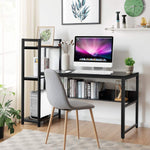 Computer Desk with 4 Shelves - Tangkula