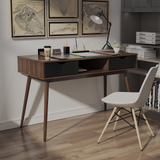 Tangkula Mid Century Desk with Drawers