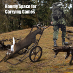 Folding Deer Cart, 500lbs Capacity Hunting Game Cart - Tangkula