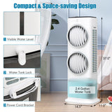 Evaporative Air Cooler, with Remote Control, 3-in-1 Portable Quiet Swamp Cooler with 3 Modes