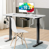 Manual Height Adjustable Standing Desk, 48" x 24" Crank Sit to Stand Desk