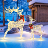 Tangkula Lighted Christmas Reindee