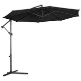 Tangkula Patio Umbrella, 10 ft Outdoor Offset Hanging Umbrella with Crank and Cross Base