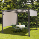 Tangkula 2PCS 16x4 Ft Universal Replacement Canopy for Pergola Structure