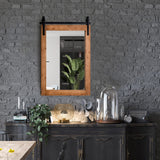 Farmhouse Wall Mirror, 22 x 30 inch - Tangkula