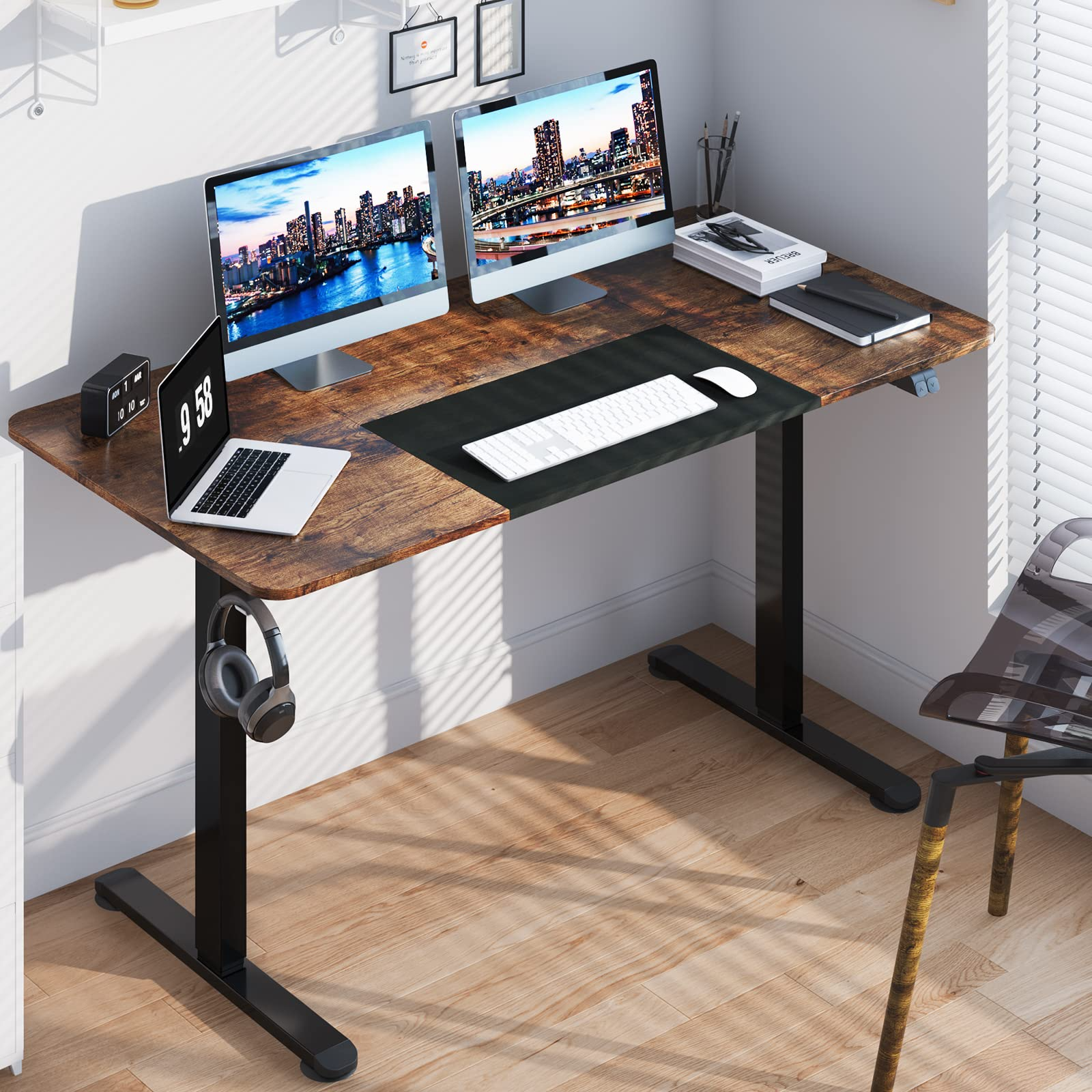55 x 28 Inch Large Electric Standing Desk - Tangkula