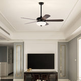 Tangkula 52 Inches Ceiling Fan with Remote Control, Indoor Ceiling Fan with 2 Downrods