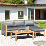 L Shape Outdoor Furniture Set - Tangkula
