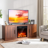 Tangkula Electric Fireplace TV Stand for TVs up to 65 Inch