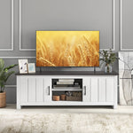 2 Doors TV Stand for TVs up to 65" - Tangkula