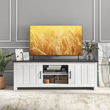 2 Doors TV Stand for TVs up to 65" - Tangkula
