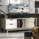 Modern TV Stand for Flat TVs Up to 60" - Tangkula