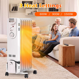 TANGKULA 1500W Oil-Filled Heater, Portable Radiator Heater with Adjustable Thermostat