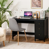 Computer Desk with 3 Storage Drawers, Modern Home Office Desk w/Spacious Desktop