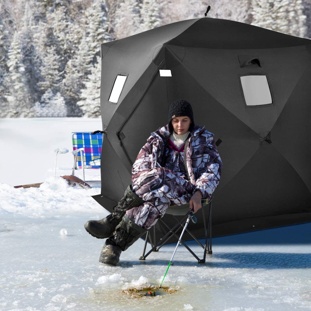 2 person ice fishing tents hotsell