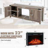 Tangkula Farmhouse TV Stand for TVs up to 70 Inch