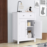 Tangkula Bathroom Storage Cabinet, Free Standing Bathroom Cabinet with Large Drawer