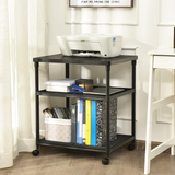 Tangkula 3-Tier Printer Stand Printer Cart, Multifunctional Utility Cart w/ Ample Storage Space