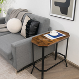 Tangkula Narrow Sofa Side Table, Slim Accent End Table