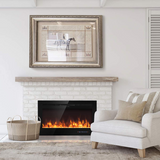 in-Wall Recessed and Wall Mounted Fireplace Heater - Tangkula