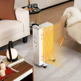 Tangkula 1500W Oil Filled Radiator Heater, Electric Space Heater with 3 Heating Modes