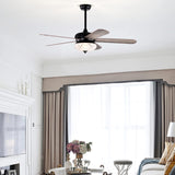 Tangkula 52 Inches Ceiling Fan with Remote Control, Indoor Ceiling Fan with 2 Downrods